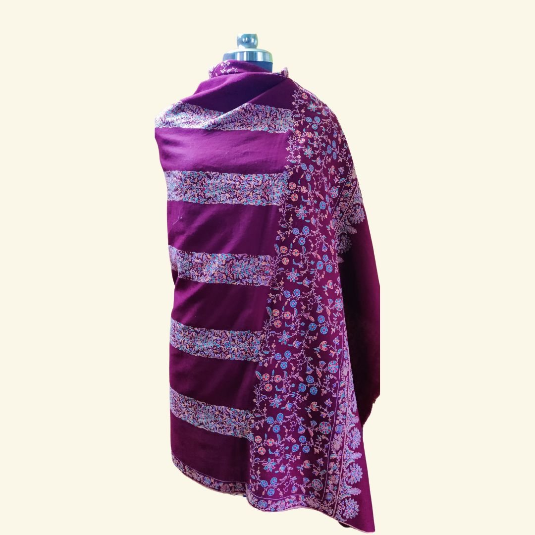 Pashmina Maroon Designer