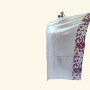 Pashmina Kani White Paldar