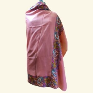 Pashmina Peach Border