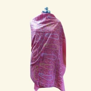 Pashmina Pink Jamawar – A Timeless Kashmiri Handwoven Masterpiece