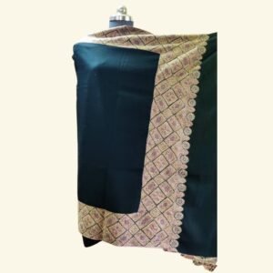 Pashmina Black Big Border